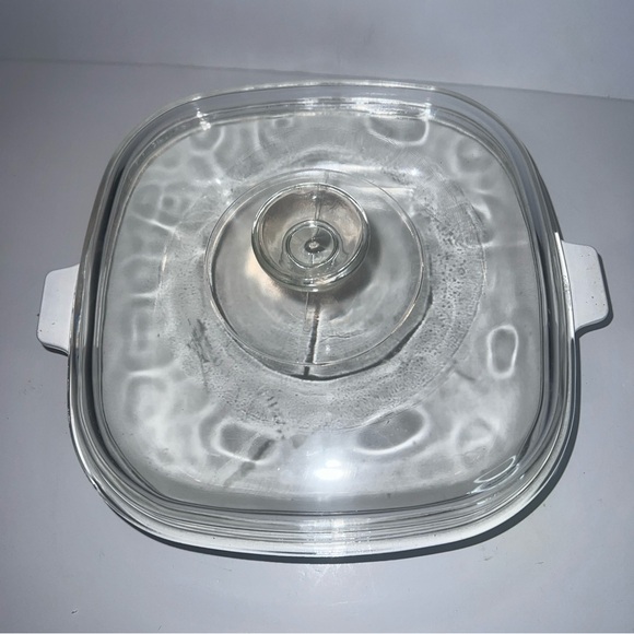 CORNING WARE - BLUE CORNFLOWER - P-16-B  11" CASSEROLE DISH & PYREX DOME LID - Picture 6 of 8